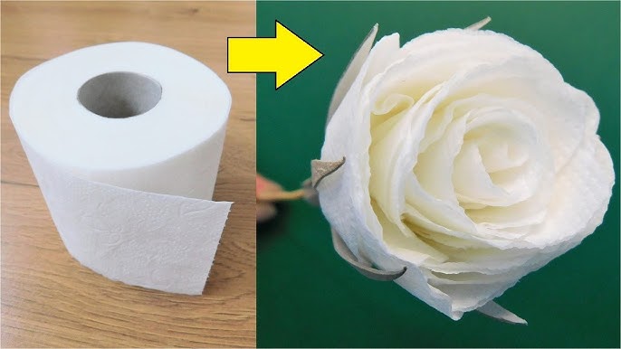 3 Ways to Make Flowers with Toilet Paper - Easy Craft, Thaitrick