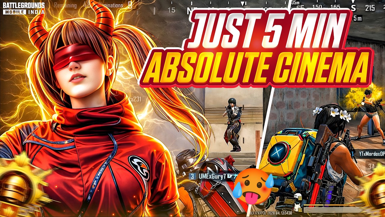 ONLY 5 MIN BUT ABSOLUTE CINEMA ☠️ | FASTEST 4 FINGER PLAYER | MORDOX OP |BGMI