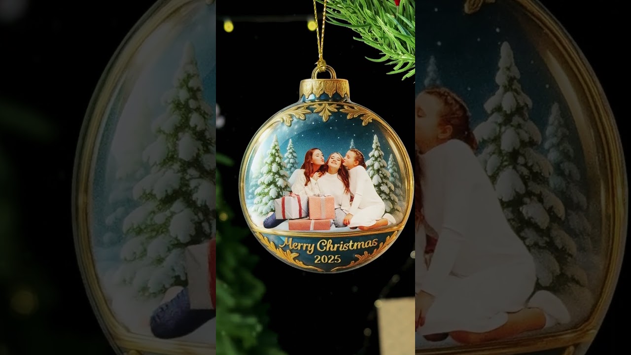 Sparkling Ornament for Family and Friends 