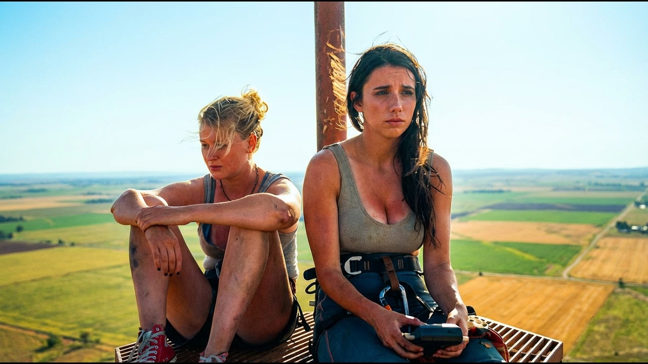 بنتين محبوسين 600 متر فوق سطح الارض.. و لا يوجد طريق للنجاة! ملخص فيلم fall