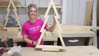 How to Build a Wood Christmas tree from 2x4 lumber (3 foot tall)