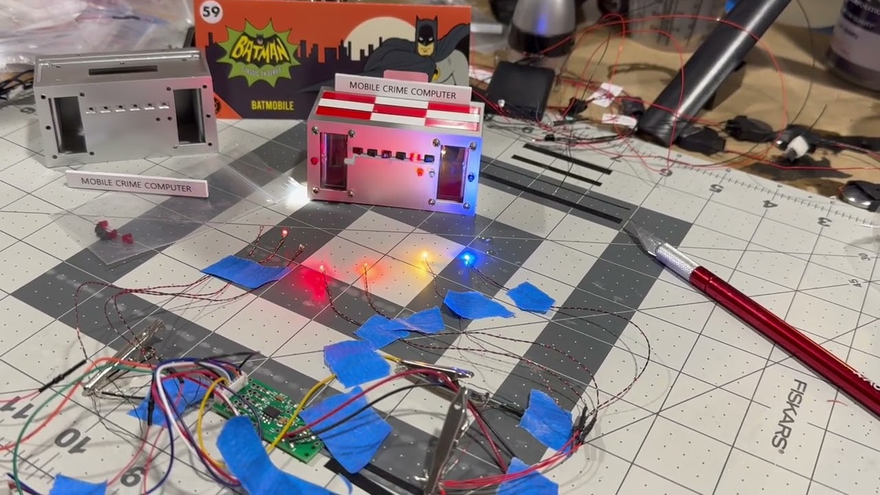 New 1966 Batmobile Detail Mobile Crime Computer Kit