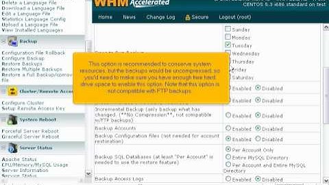 How to enable and configure automatic backups on your WHM server - Canadian Web Hosting