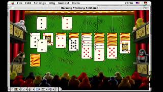 Burning Monkey Solitaire - Klondike [Macintosh Gameplay] (1998) Freeverse {7600/120 with G3/266}