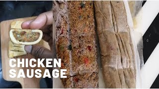 HOW TO MAKE CHICKEN SAUSAGE CHICKEN SAUSAGE(Nigerian Gala)