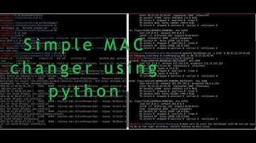 How to create a simple MacChanger using Python:Kali Linux