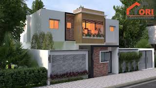 Duplex 6 Pièces. Coût De Construction 24 500 000F Cfa. Tel 2250777434343. 5 Chambres Et 1 Salon