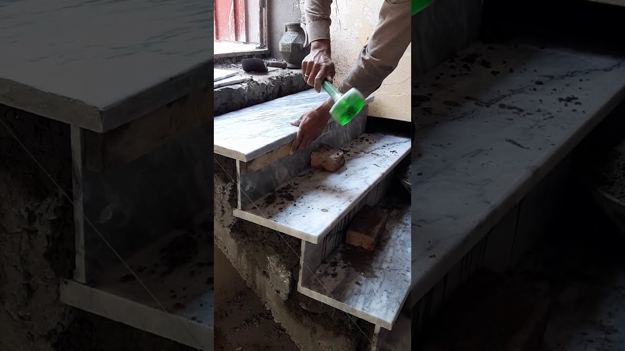 Amazing Techniques contruction building Smart Marble working Building