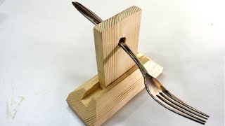 Impossible - Putting a Fork in Wood