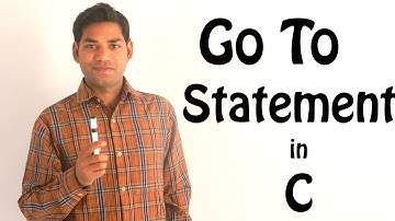 Go to Statement in C (HINDI/URDU)