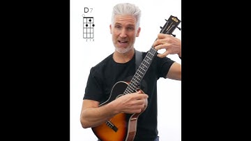 4 Easy Chords Baritone Ukulele G-Emin-C-D7 #shorts