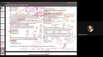 OCS PRELIM 2023 - MOCK TEST 9 ( ECONOMICS)  Question Discussion l Part 3