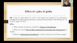 Part 9- Arraignment and Plea