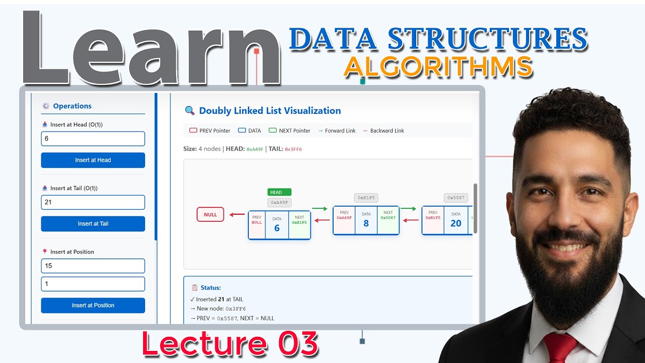 Learn Doubly Linked List in Data Structure | Animated Explanation + Code Examples for Beginners