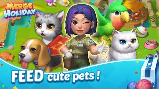 Merge Holiday: Garden & Pet - Android Gameplay screenshot 2