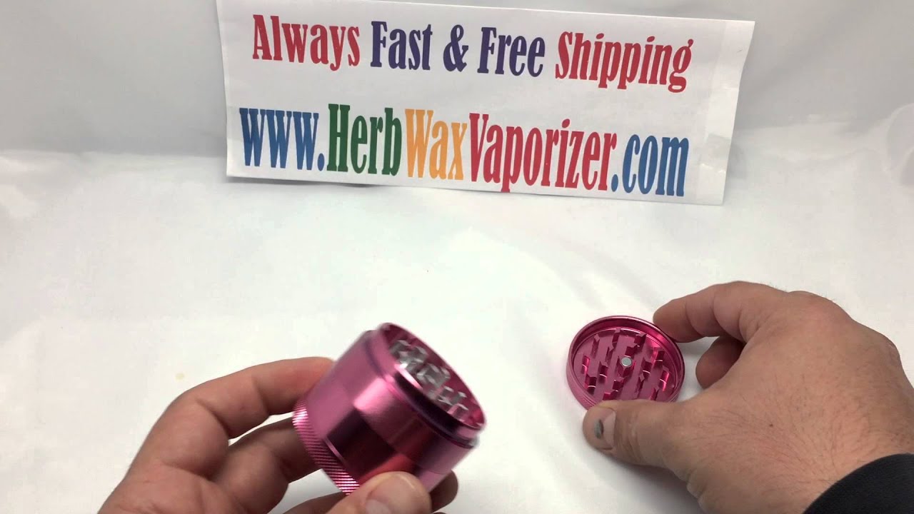 grinder pink 4 parts sharp stone subhom cirrus boom yocan vaporizer herb wax cannabis marijuana pati