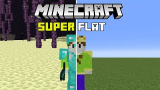 Can I beat Minecraft in this super flat world #minecraftsuperflat #minecraftsurvival #minecraft