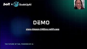 ScaleUp AI F&B Demo- Built with Bolt for the World’s Largest Hackathon