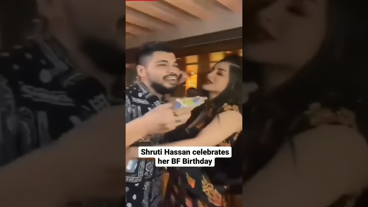 South Actress Shruti Hassan Kiss Her Boyfriend