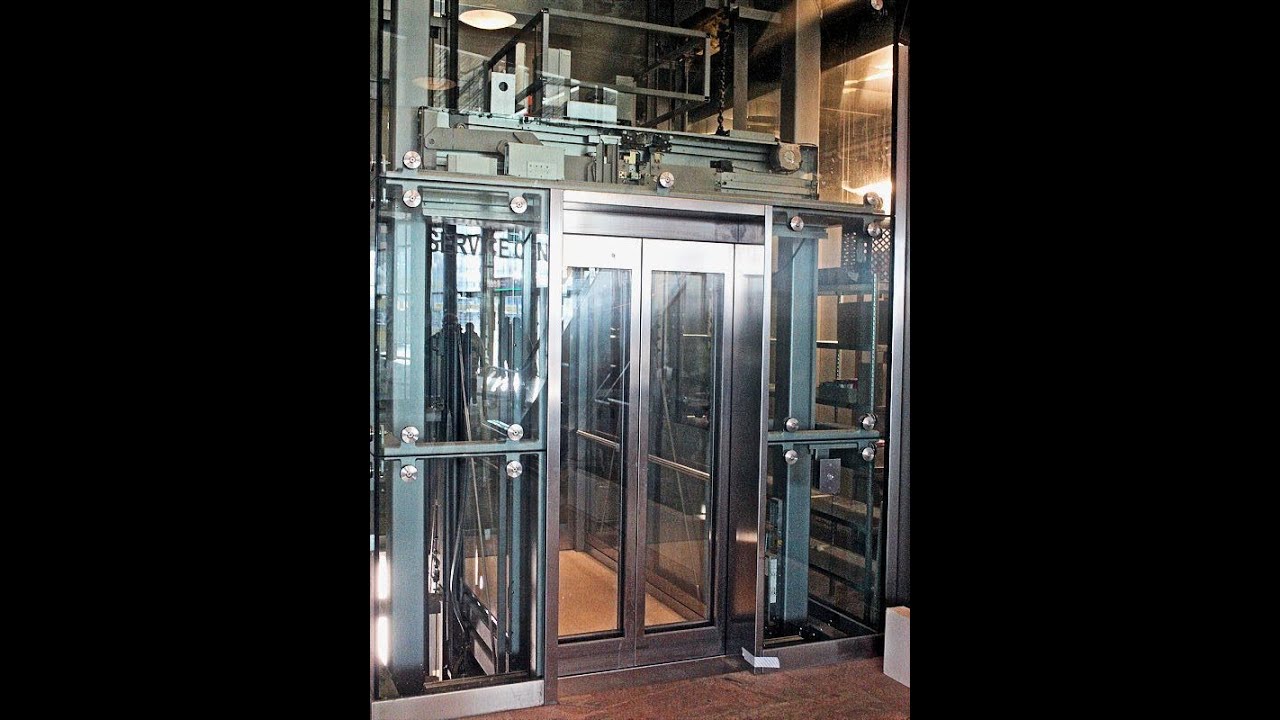 2012 Mitsubishi elevator with amazing chimes at Rotterdam central station, Netherlands
