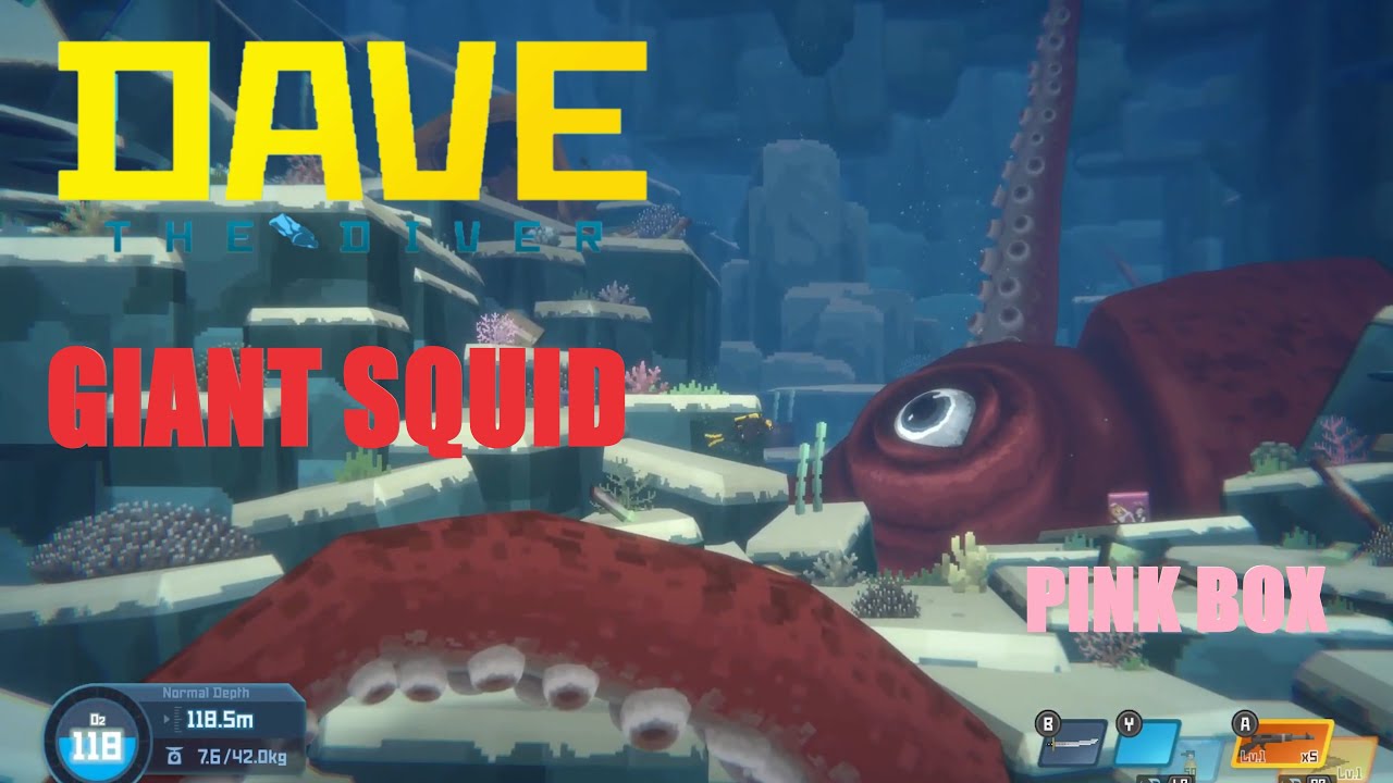 DAVE THE DIVER -  THE GIANT SQUID  & Bring Back Pink Delivery Box - 12