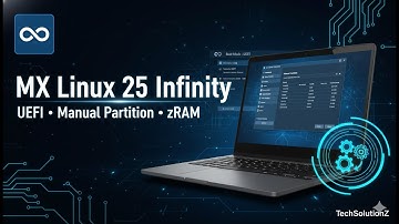 MX Linux 25 Infinity (UEFI) installeren | Volledige handmatige partitie-instelling, swap en zRAM ...