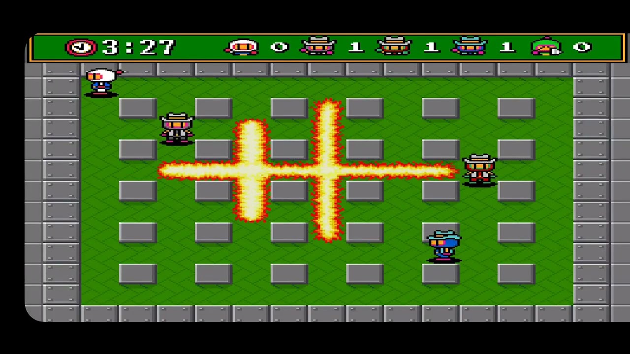 Playing Super Bomberman 3