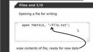 Write a file in perl