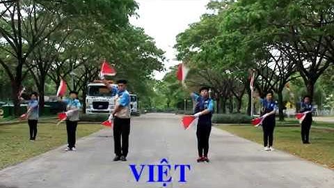 Đồng diễn semaphore-Thanh niên Việt Nam