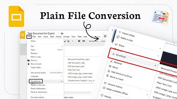 How to convert a presentation to a plain text file in Google Slides