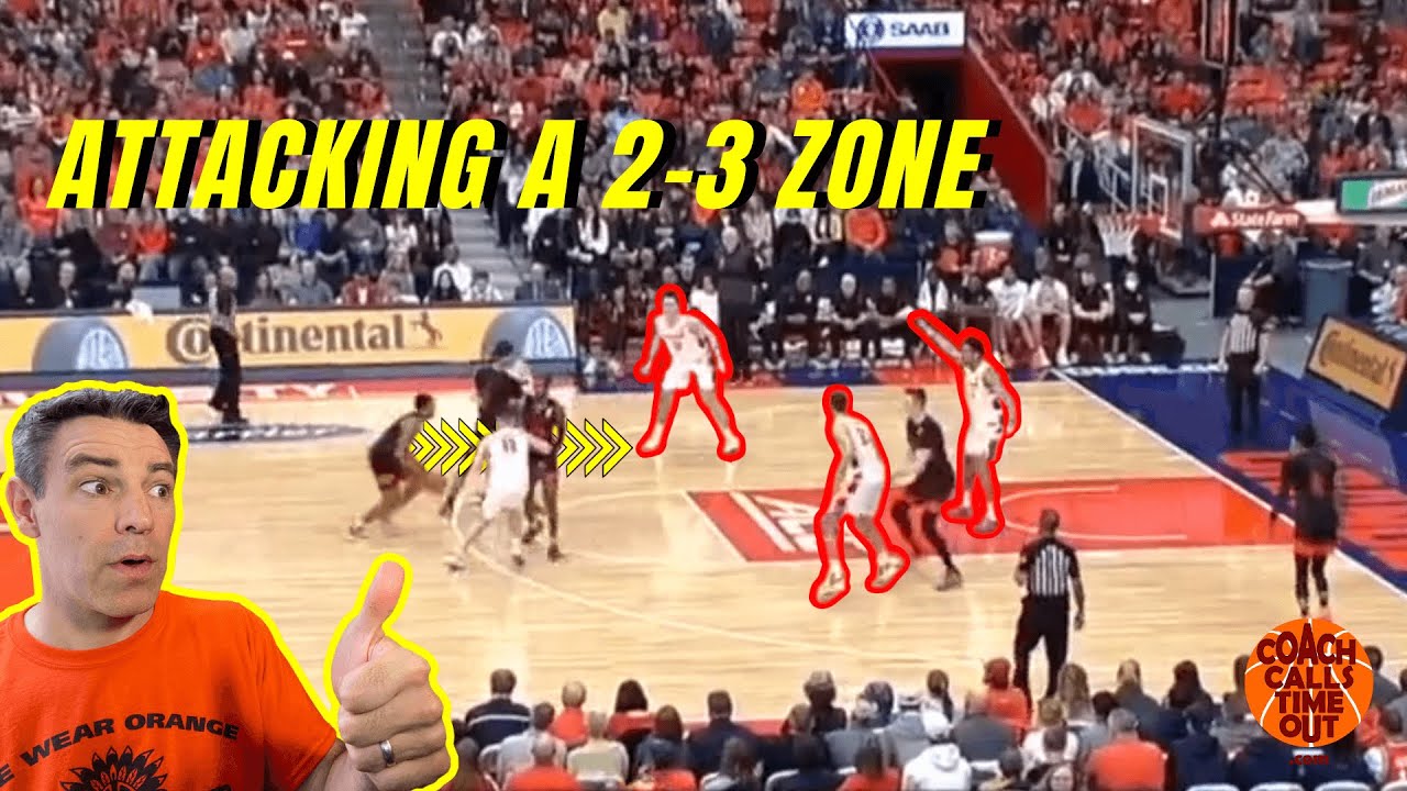 4 Out Zone Offense vs 2-3 Zone Defense