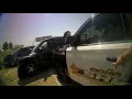 Body Cam: 12 yr old boy crashes after joyride