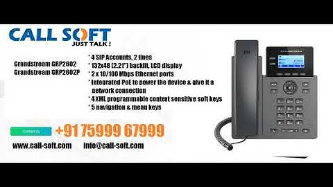 Buy Grandstream grp2602 & grp2602p Easy configuration and support. Call/ Whatsapp: 7599967999