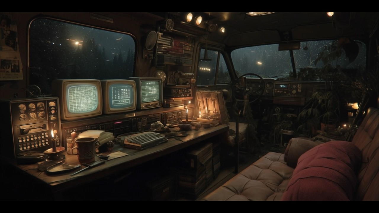 The outpost van. Refuge Ambience Dark Ambient for concentration and night work. Solaris Ambient