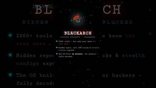 Stop Using Kali Linux! BlackArch Hidden Secrets revealed 🤫🔥 #kalilinux #termux #cybersecurity#python