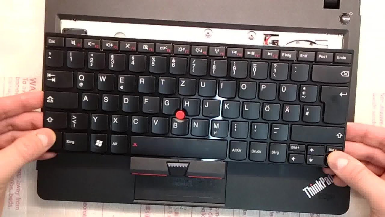 Lenovo Laptop Change keyboard ThinkPad EDGE new model - YouTube