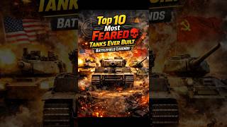 Top 10 Most Feared Tanks Ever Built #shorts #top10 #tank #modernwarfare #militarypower #defense