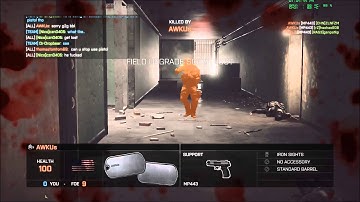 Battlefield 4 Cheater AWKUs aimbot, wallhack, god mod, gunglitch