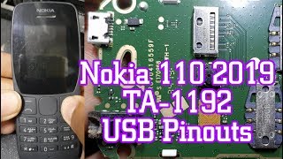 Nokia 110 2019 TA 1192 USB Pinouts 100% Tested