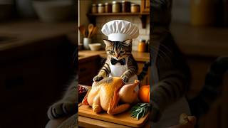 Kitten Chef’s Turkey Day Surprise! #youtubeshorts #ytshorts #viral