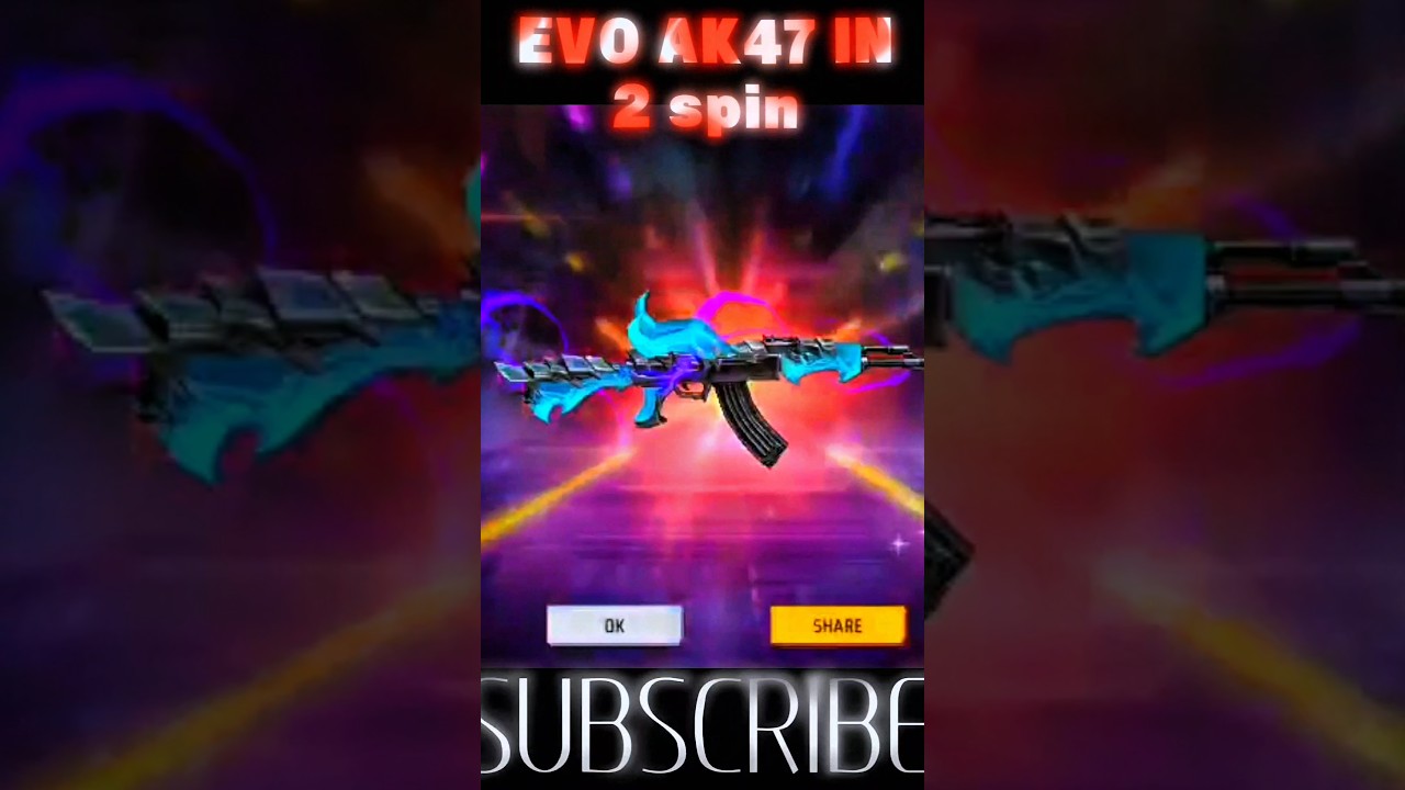 I Got EVO AK47-BLUE FLAME DRACO In 2 Spin In Free Fire 🔥🔥👿👿💯💯 
