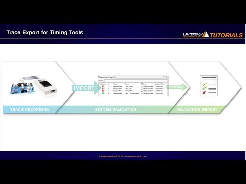 Trace Export for Timing Tools