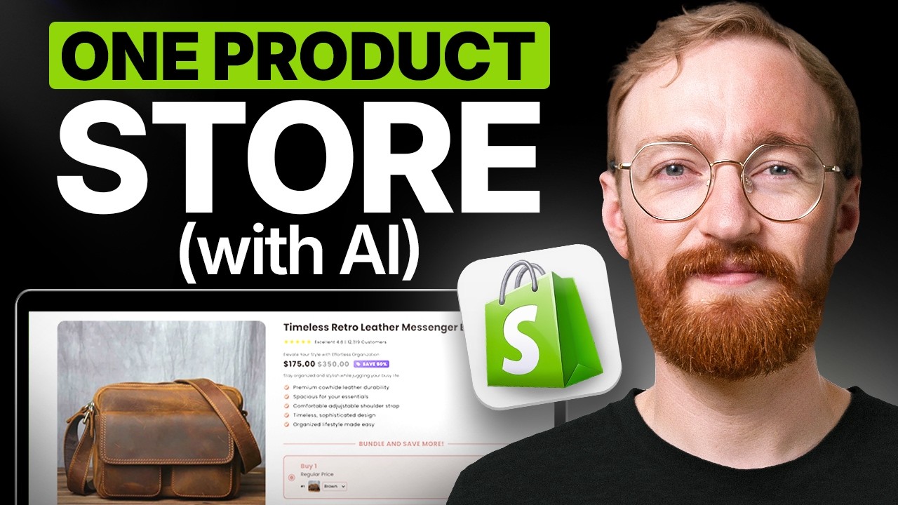How to Build a One Product Shopify Store (Using AI)