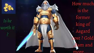 Odin Rank up Full cost details - Marvel future fight