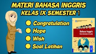 CONGRATULATION, HOPE AND WISH |Materi Bahasa Inggris Kelas 9 SMP Chapter 1 Semester 1 screenshot 3