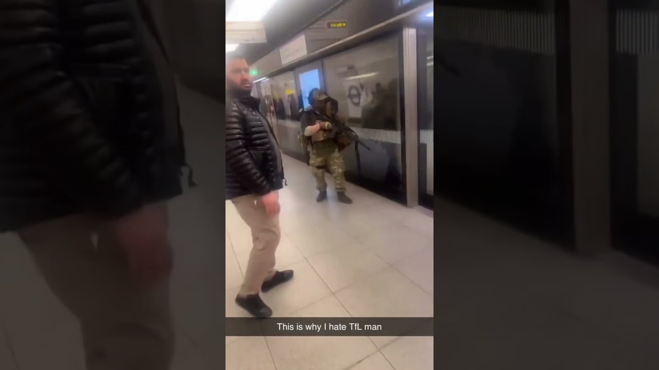Shocking Moment A Man Is Seen With Gun On London Underground Station News