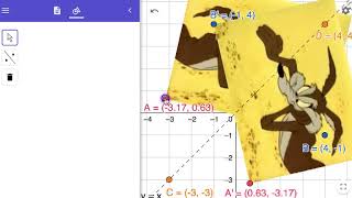 Using the REFLECT ABOUT LINE Tool: GeoGebra Beginner Exercise 18