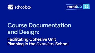 Meetup 2025: Course Documentation and Design in the Secondary School