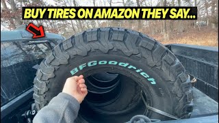 You Can Even Buy TIRES On Amazon 😂 BF Goodrich KO2 For My 2021 TRD Pro Toyota Tacoma