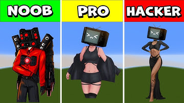 Skibidi Toilet ALL Characters Pixel Art (Collection): Noob, Pro, HACKER!